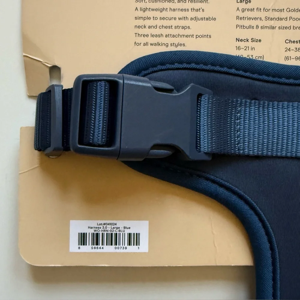 Wild One Dog Harness 3.0 - Large - Blue
